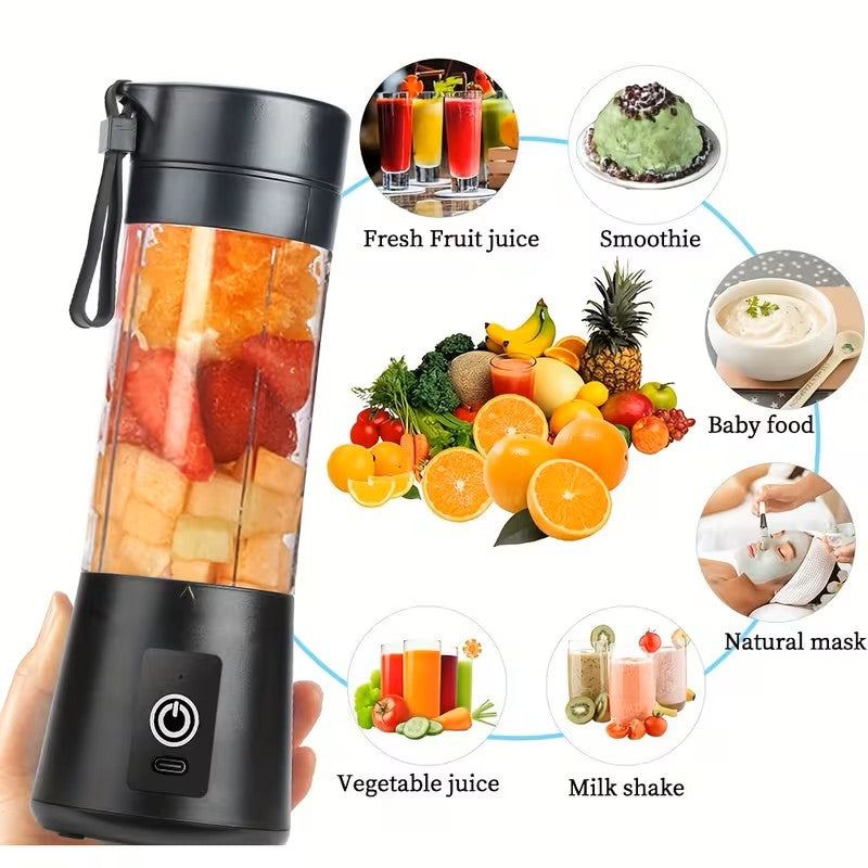 Portable USB Juicer Cup – Compact Personal Blender for Fresh Juice, Smoothies