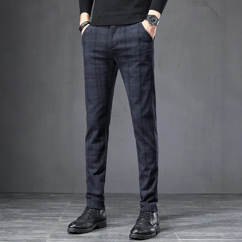 Pantalon à Carreaux Masculin Talivra HT523