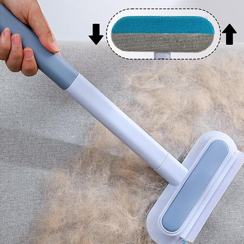 Multi-purpose Pet Hair Remover Brush-Cat & Dog Fur Lint Roller/Cleaning Tool for Carpets, Rugs & Beds, Most customers choose 2 packs for couch + car.