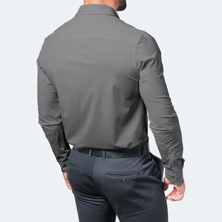 Chemise Habillée Unie Confort Anti-Froissement