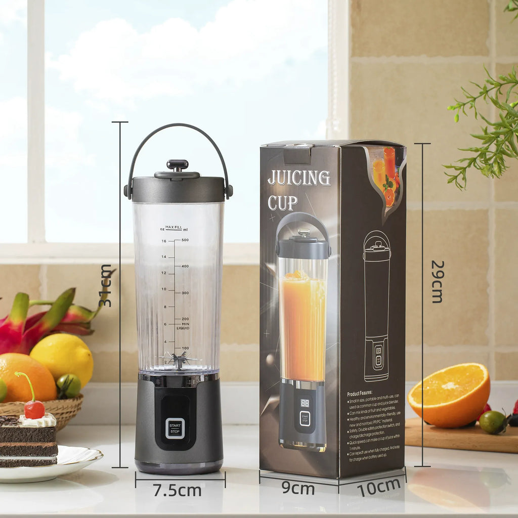 Talivra Portable Blender Cup – Wireless 500ml Smoothie Juice Maker