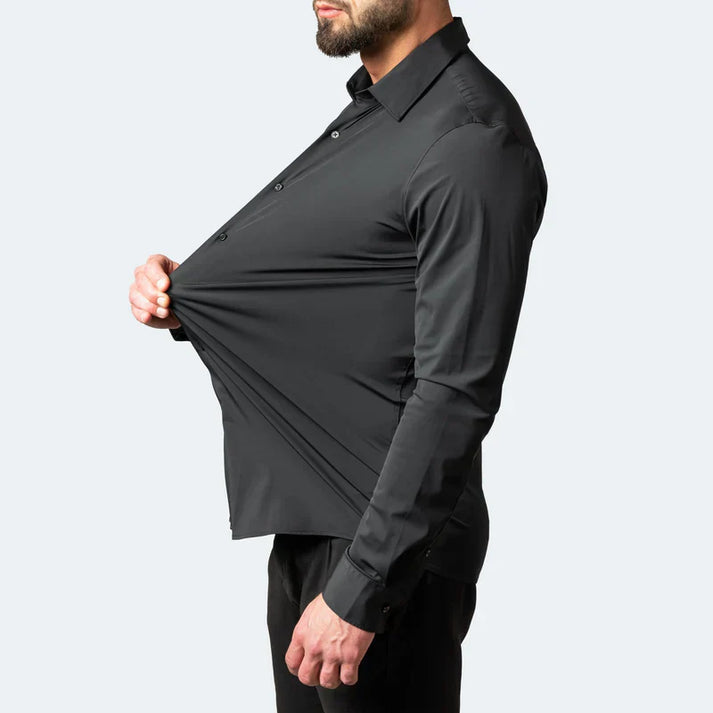 Chemise Habillée Unie Confort Anti-Froissement