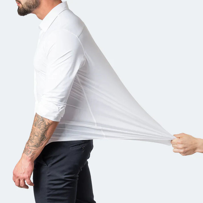 Chemise Habillée Unie Confort Anti-Froissement